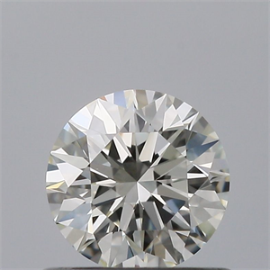 Picture of Natural Diamond 0.55 Carats, Round with Excellent Cut, H Color, IF Clarity and Certified by IGI