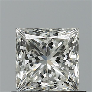 Picture of Natural Diamond 0.73 Carats, Princess with  Cut, I Color, VVS1 Clarity and Certified by GIA