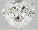 Diamante Natural 5.01 quilates, Corazón , Color H, claridad SI2 y certificado HRD