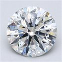 Natural Diamond 2.03 Carats, Round with Excellent Cut, I Color, SI2 Clarity and Certified by GIA
