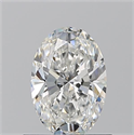 Natural Diamond 0.75 Carats, Oval with  Cut, G Color, VVS2 Clarity and Certified by GIA