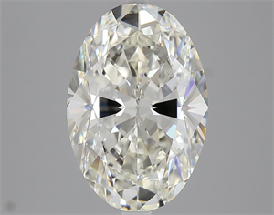 Foto Diamante Natural 4.01 quilates, Ovalado , Color J, claridad VS2 y certificado GIA de