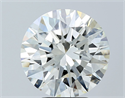 Natural Diamond 4.34 Carats, Round with Excellent Cut, H Color, VS1 Clarity and Certified by IGI