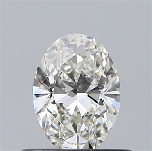 Picture of Natural Diamond 0.50 Carats, Oval with  Cut, H Color, IF Clarity and Certified by GIA