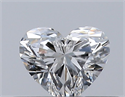 Natural Diamond 0.30 Carats, Heart with  Cut, F Color, VVS1 Clarity and Certified by GIA