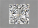 Diamante Natural 0.51 quilates, Princesa , Color F, claridad VVS2 y certificado IGI