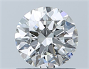 Natural Diamond 0.70 Carats, Round with Excellent Cut, H Color, SI1 Clarity and Certified by GIA