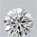 Natural Diamond 0.71 Carats, Round with Excellent Cut, I Color, VS2 Clarity and Certified by GIA