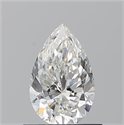 Diamante Natural 0.70 quilates, De pera , Color H, claridad SI1 y certificado GIA