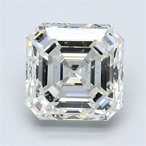 Picture of Natural Diamond 2.01 Carats, Asscher with  Cut, K Color, SI1 Clarity and Certified by GIA