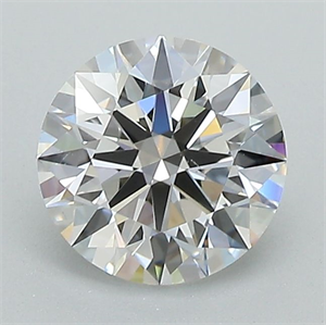 Picture of Lab Grown Diamond 1.27 Carats, Round with Ideal Cut, D Color, VS2 Clarity and Certified by IGI