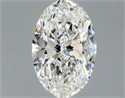 Natural Diamond 1.03 Carats, Oval with  Cut, H Color, VVS1 Clarity and Certified by GIA