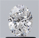 Diamante Natural 0.64 quilates, Ovalado , Color E, claridad SI1 y certificado GIA