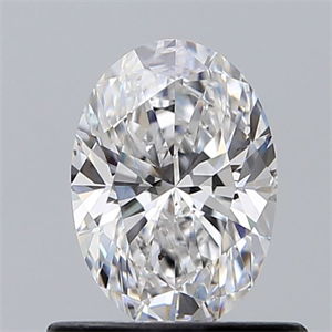 Foto Diamante Natural 0.64 quilates, Ovalado , Color E, claridad SI1 y certificado GIA de