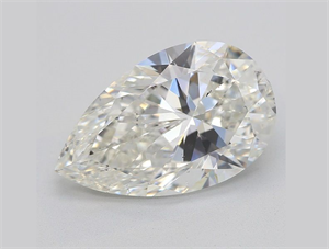 Picture of Natural Diamond 4.03 Carats, Pear with  Cut, H Color, SI1 Clarity and Certified by GIA
