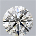 Natural Diamond 1.50 Carats, Round with Excellent Cut, K Color, SI2 Clarity and Certified by GIA