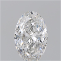 Natural Diamond 0.70 Carats, Oval with  Cut, E Color, VVS2 Clarity and Certified by GIA