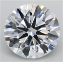 Lab Grown Diamond 2.51 Carats, Round with Ideal Cut, E Color, VS1 Clarity and Certified by IGI