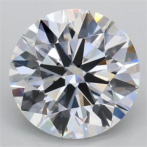 Picture of Lab Grown Diamond 2.51 Carats, Round with Ideal Cut, E Color, VS1 Clarity and Certified by IGI