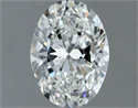 Natural Diamond 1.00 Carats, Oval with  Cut, G Color, SI1 Clarity and Certified by GIA