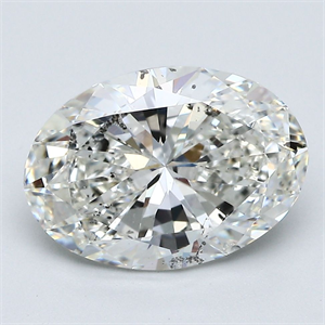 Picture of Natural Diamond 3.50 Carats, Oval with  Cut, H Color, SI2 Clarity and Certified by GIA