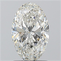Diamante Natural 1.20 quilates, Ovalado , Color G, claridad SI1 y certificado GIA