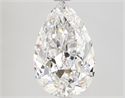 Diamante Natural 2.58 quilates, De pera , Color E, claridad IF y certificado GIA