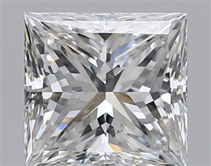 Foto Diamante Natural 3.01 quilates, Princesa , Color G, claridad SI1 y certificado GIA de