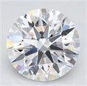 Lab Grown Diamond 3.06 Carats, Round with Ideal Cut, D Color, VVS1 Clarity and Certified by IGI