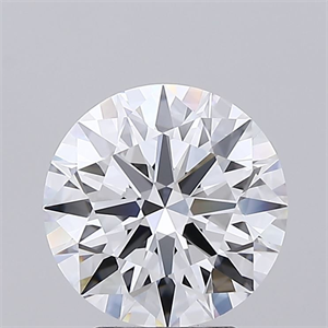 Picture of Lab Grown Diamond 3.01 Carats, Round with Ideal Cut, E Color, IF Clarity and Certified by IGI