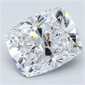 Diamante Natural 4.01 quilates, Del cojín , Color E, claridad VS1 y certificado GIA