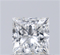 Natural Diamond 0.69 Carats, Princess with  Cut, I Color, VS2 Clarity and Certified by GIA