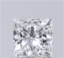 Natural Diamond 0.69 Carats, Princess with  Cut, I Color, VS2 Clarity and Certified by GIA