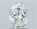 Natural Diamond 1.00 Carats, Oval with  Cut, F Color, VS1 Clarity and Certified by GIA
