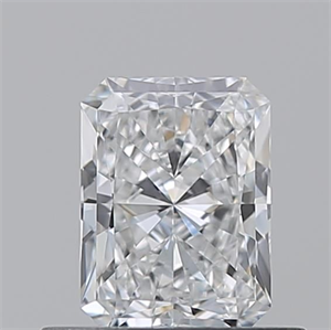 Picture of Natural Diamond 0.55 Carats, Radiant with  Cut, D Color, VVS2 Clarity and Certified by GIA