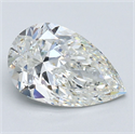 Diamante Natural 2.52 quilates, De pera , Color I, claridad SI1 y certificado GIA