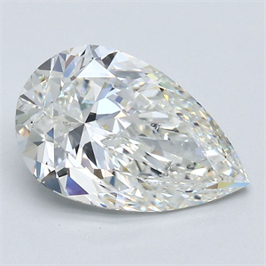 Foto Diamante Natural 2.52 quilates, De pera , Color I, claridad SI1 y certificado GIA de