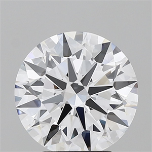 Picture of Lab Grown Diamond 3.35 Carats, Round with Ideal Cut, E Color, IF Clarity and Certified by IGI