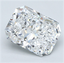 Diamante Natural 3.76 quilates, Radiante , Color D, claridad VVS2 y certificado GIA