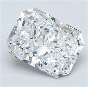 Foto Diamante Natural 3.76 quilates, Radiante , Color D, claridad VVS2 y certificado GIA de