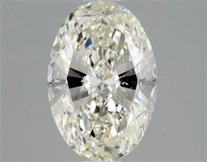 Picture of Natural Diamond 1.00 Carats, Oval with  Cut, I Color, SI2 Clarity and Certified by GIA