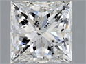 Natural Diamond 1.01 Carats, Princess with  Cut, G Color, SI2 Clarity and Certified by HRD