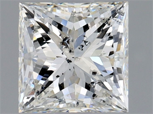 Picture of Natural Diamond 1.01 Carats, Princess with  Cut, G Color, SI2 Clarity and Certified by HRD