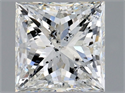 Natural Diamond 1.01 Carats, Princess with  Cut, G Color, SI2 Clarity and Certified by HRD