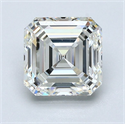 Natural Diamond 2.01 Carats, Asscher with  Cut, J Color, VVS2 Clarity and Certified by GIA