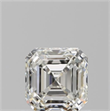 Diamante Natural 0.92 quilates, Asscher , Color I, claridad VVS1 y certificado GIA