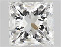 Natural Diamond 0.50 Carats, Princess with  Cut, F Color, IF Clarity and Certified by GIA