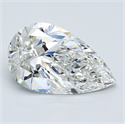 Diamante Natural 5.02 quilates, De pera , Color F, claridad VS2 y certificado GIA