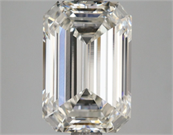Picture of Lab Grown Diamond 4.05 Carats, Emerald with  Cut, Fancy Intense Pink Color, VVS2 Clarity and Certified by IGI