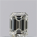 Natural Diamond 0.26 Carats, Emerald with  Cut, H Color, VS2 Clarity and Certified by GIA